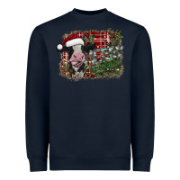 Navy merry christmas Heavyweight Sweatshirt - SublimationCraftShop