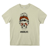 Mossy Western Brown Glitter Cowhide Patterned Mom Skull Heavy Core Tee - Bettercallsaul