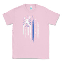 Bubblegum Pink Scottish American Flag Combo Scotland USA Saltire Gift Classic Tee - trangStudio