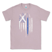 Lilac Scottish American Flag Combo Scotland USA Saltire Gift Classic Tee - trangStudio