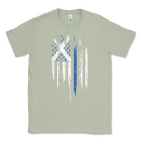 Matcha Scottish American Flag Combo Scotland USA Saltire Gift Classic Tee - trangStudio