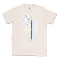 Natural Scottish American Flag Combo Scotland USA Saltire Gift Classic Tee - trangStudio