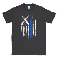 Smoke Scottish American Flag Combo Scotland USA Saltire Gift Classic Tee - trangStudio