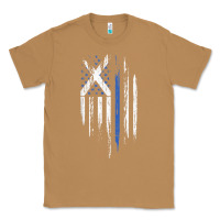 Toasted Coconut Scottish American Flag Combo Scotland USA Saltire Gift Classic Tee - trangStudio