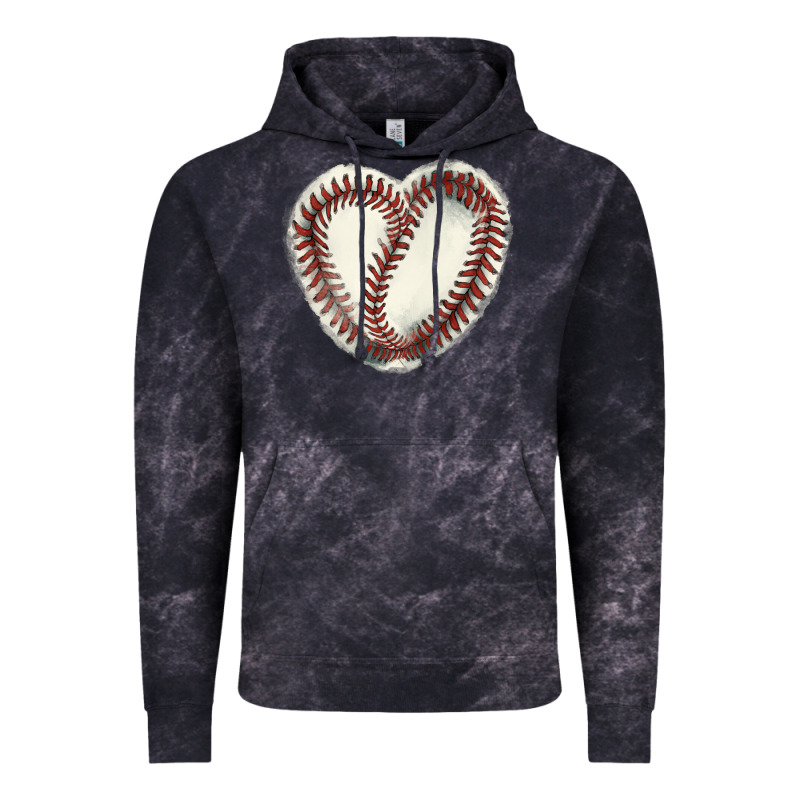 Baseball Ball Heart Vintage Hoodie by HowdyJamesFarm | Teevron