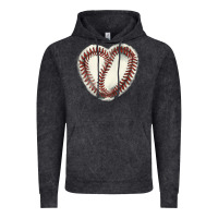 Vintage Black Baseball ball heart Vintage Hoodie - HowdyJamesFarm