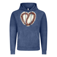 Vintage Denim Baseball ball heart Vintage Hoodie - HowdyJamesFarm
