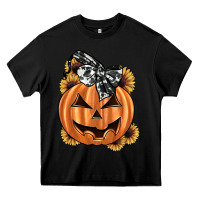 Black sunflower pumpkin Heavy Core Tee - JahusDesignShop