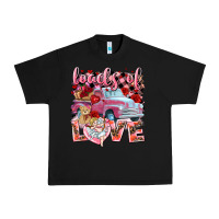 Black Loads of love Valentine's Day truck Urban Heavy Tee - HowdyJamesFarm