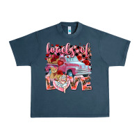 Midnight Navy Loads of love Valentine's Day truck Urban Heavy Tee - HowdyJamesFarm