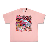 Salmon Loads of love Valentine's Day truck Urban Heavy Tee - HowdyJamesFarm