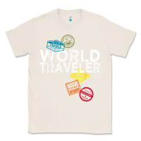 Natural world traveler passport stamp gift shirt for men and women t shirt Classic Tee - trangStudio
