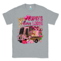 Heather Grey Cupid's love lodge with truck Valentine's Day Classic Tee - HowdyJamesFarm