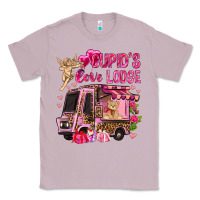 Lilac Cupid's love lodge with truck Valentine's Day Classic Tee - HowdyJamesFarm