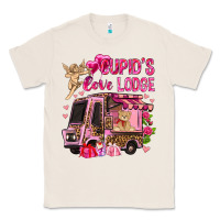 Natural Cupid's love lodge with truck Valentine's Day Classic Tee - HowdyJamesFarm