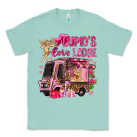 Seafoam Cupid's love lodge with truck Valentine's Day Classic Tee - HowdyJamesFarm
