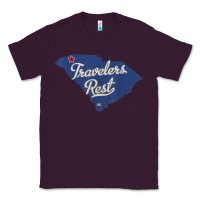 Travelers Rest South Carolina Sc Map Classic Tee | Teevron