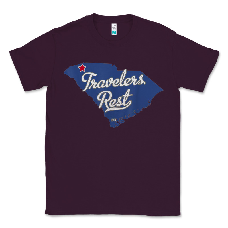 Travelers Rest South Carolina Sc Map Classic Tee by trangStudio | Teevron