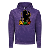 Cloud Purple Blessed black history Vintage Hoodie - HowdyJamesFarm