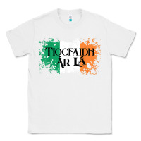 White Tiocfaidh Ar La Vintage Ireland Irish Flag Gifts For Men Classic Tee - trangStudio