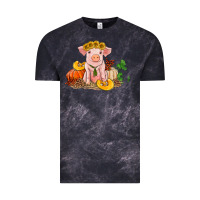 Cloud Black fall pig Vintage Tee - RanaPortraitStore