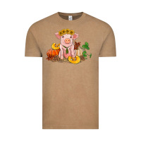 Vintage Coffee fall pig Vintage Tee - RanaPortraitStore