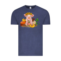 Vintage Denim fall pig Vintage Tee - RanaPortraitStore