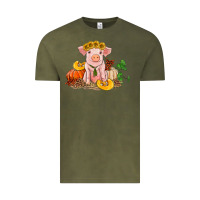 Vintage Olive fall pig Vintage Tee - RanaPortraitStore
