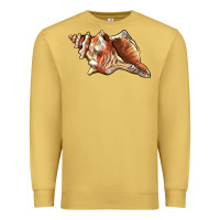 Antique Gold sea   shell Premium Sweatshirt - BarkalooDesign