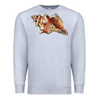 Heather Grey sea   shell Premium Sweatshirt - BarkalooDesign