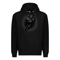 Black Black Cat Yellow EyesCats Tee Shirt Gifts Premium Hoodie - trangStudio
