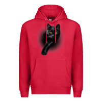 Cardinal Black Cat Yellow EyesCats Tee Shirt Gifts Premium Hoodie - trangStudio
