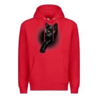 Red Black Cat Yellow EyesCats Tee Shirt Gifts Premium Hoodie - trangStudio