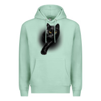 Seafoam Black Cat Yellow EyesCats Tee Shirt Gifts Premium Hoodie - trangStudio
