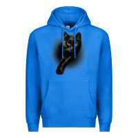 True Royal Black Cat Yellow EyesCats Tee Shirt Gifts Premium Hoodie - trangStudio