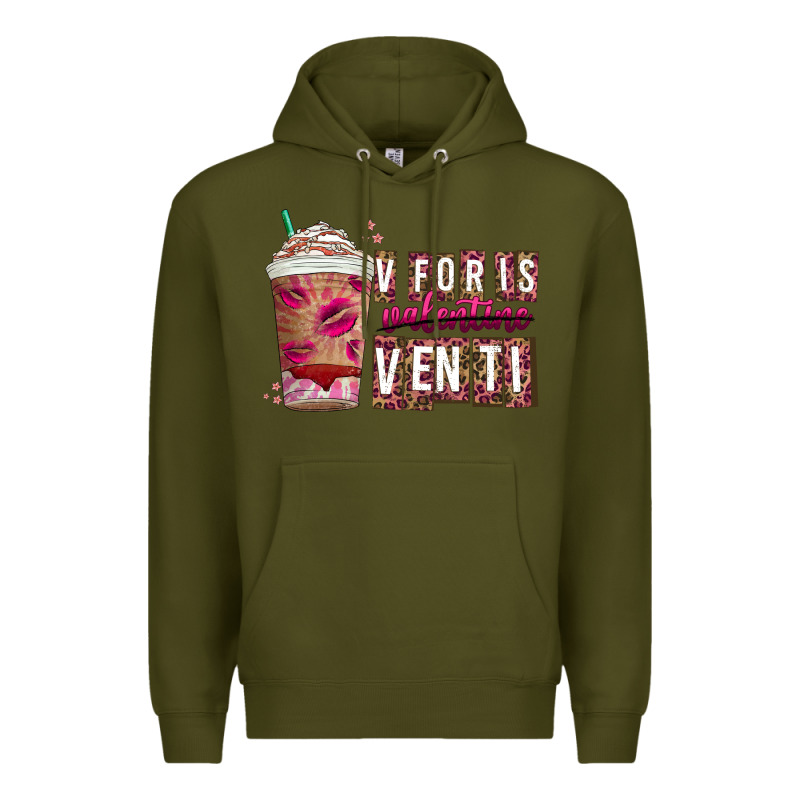 V For Is Valentine Venti Premium Hoodie by CowhideDigitalArt | Teevron