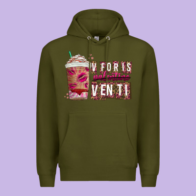 V For Is Valentine Venti Premium Hoodie Designed By Cowhidedigitalart