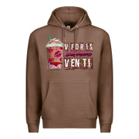 Chestnut V For is Valentine Venti Premium Hoodie - CowhideDigitalArt