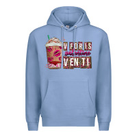 Colony Blue V For is Valentine Venti Premium Hoodie - CowhideDigitalArt
