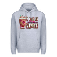 Heather Grey V For is Valentine Venti Premium Hoodie - CowhideDigitalArt