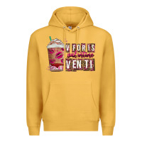 Mustard V For is Valentine Venti Premium Hoodie - CowhideDigitalArt
