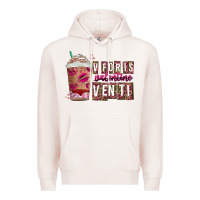 Pale Pink V For is Valentine Venti Premium Hoodie - CowhideDigitalArt
