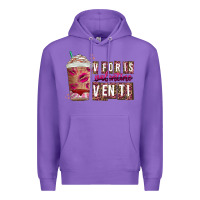 Purple V For is Valentine Venti Premium Hoodie - CowhideDigitalArt