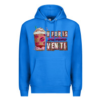 True Royal V For is Valentine Venti Premium Hoodie - CowhideDigitalArt