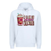 White V For is Valentine Venti Premium Hoodie - CowhideDigitalArt