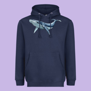Humpback Whale Heavyweight Hoodie Designed By Barkaloodesign