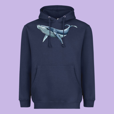 Humpback Whale Heavyweight Hoodie Designed By Barkaloodesign