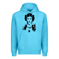 Ocean Blue vintage leia Premium Hoodie - trangStudio