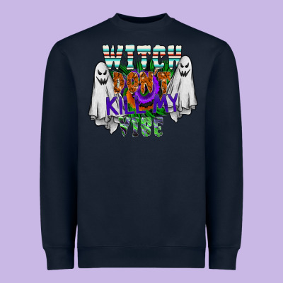 Witch Dont Kill My Vibe Heavyweight Sweatshirt Designed By Sublimationcraftshop