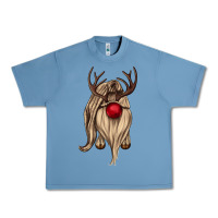 Pebble Blue deer gnome Urban Heavy Tee - CowGirlArtShop
